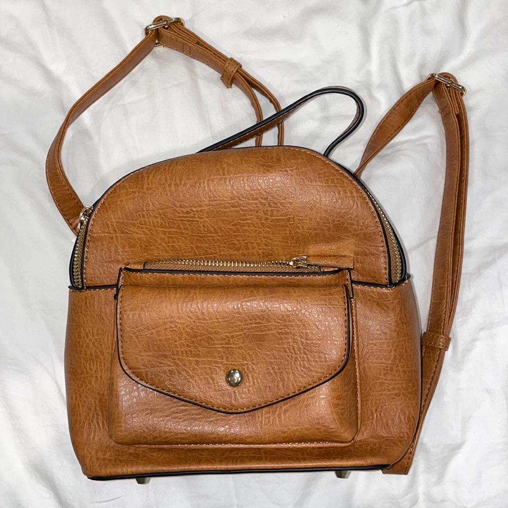 Brown Target Mini Backpack